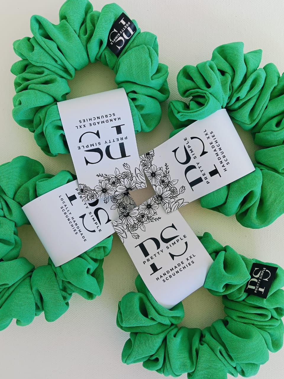 Large Scrunchie - Green Set